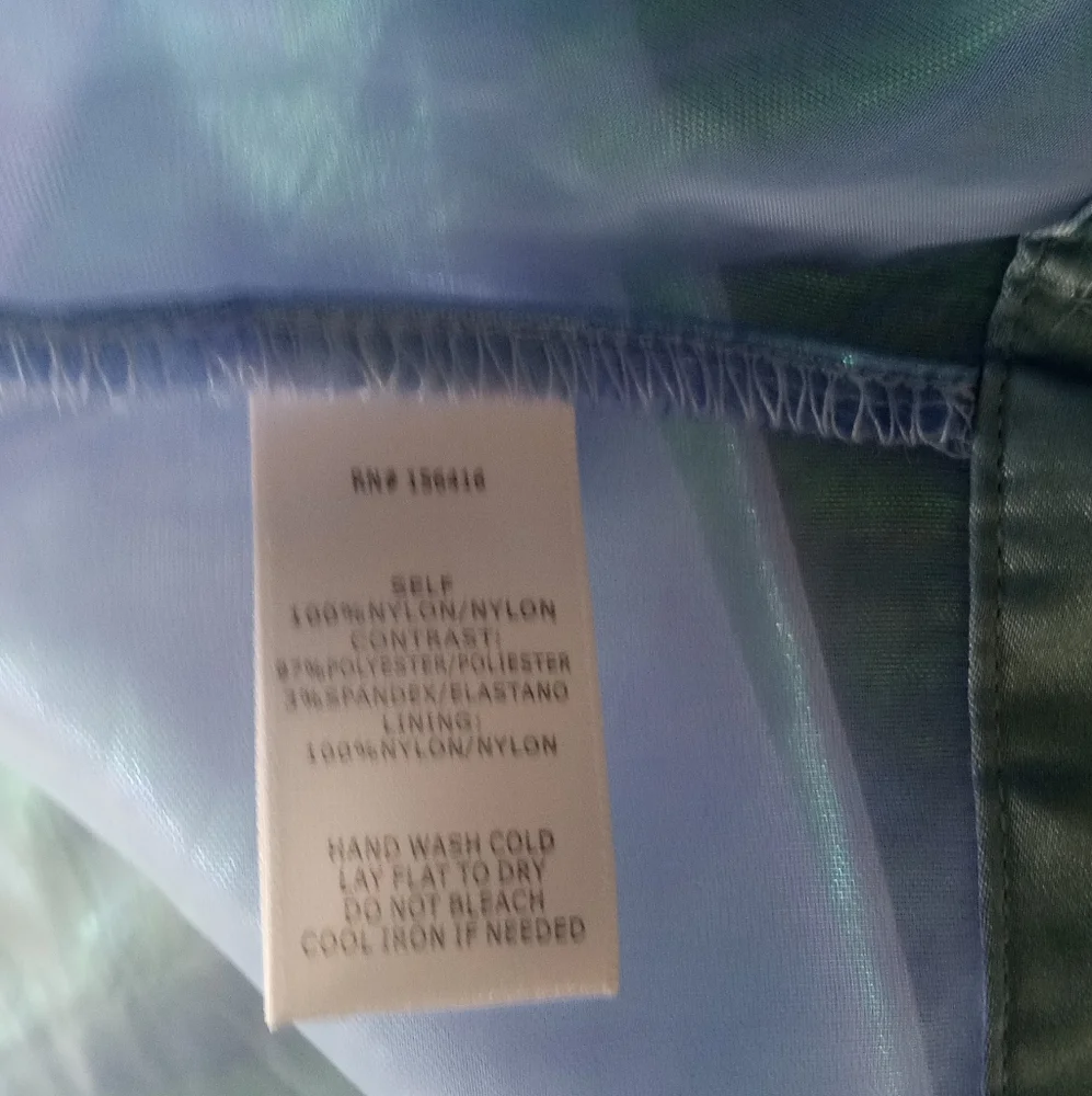 Fashion Nova Iridescent Blue Jacket - Picture 7 of 8